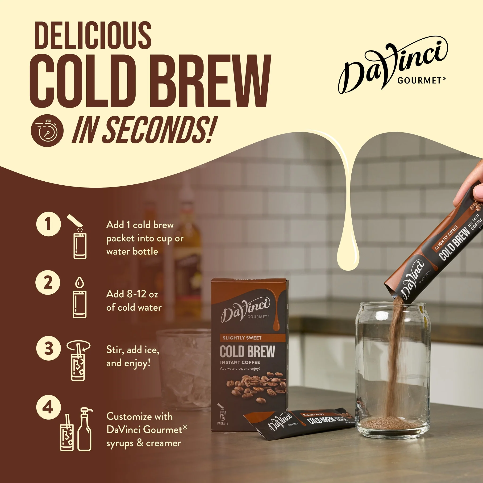 Slightly Sweet Cold Brew Stick Pack - Image 3